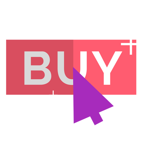 Icono de compra online rosa Diseño PNG