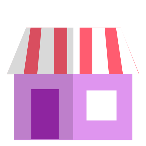 Pink store icon PNG Design