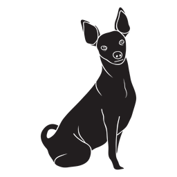 Diseño PNG Y SVG De Pinscher Perro Negro Para Camisetas