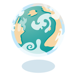 planeta terra nuvens Desenho PNG