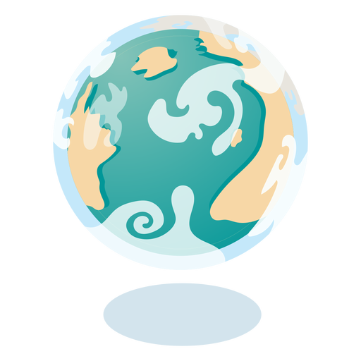 Planet earth clouds PNG Design