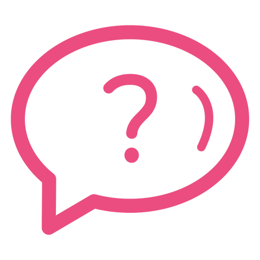 Question icon stroke PNG Design