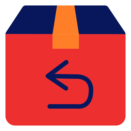 Icono de devolución de envío Diseño PNG