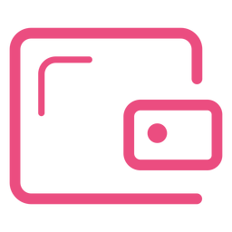 Ícone de cofre de segurança com traço rosa Transparent PNG