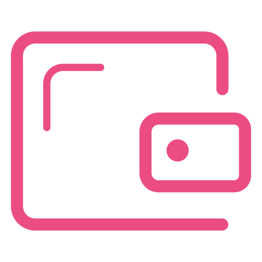 Security safe icon stroke pink PNG Design