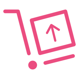 Icono de envío trazo rosa Diseño PNG