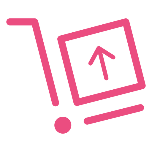 Icono de envío trazo rosa Diseño PNG