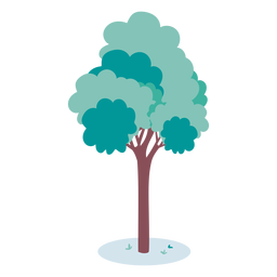 Ilustración de árbol simple Diseño PNG