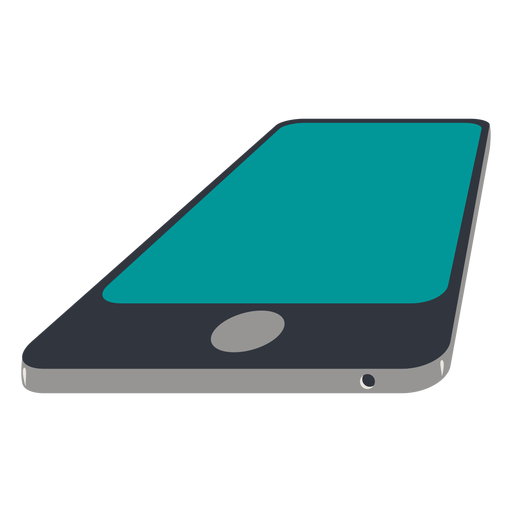 Smart cellphone lying PNG Design