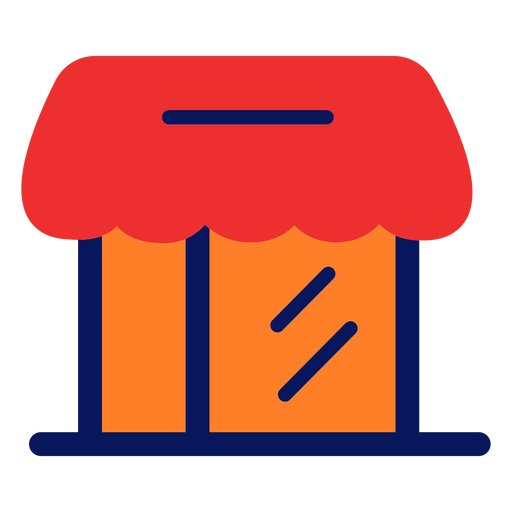 Store icon flat PNG Design