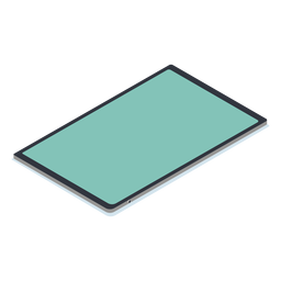 Tablet isométrico Desenho PNG