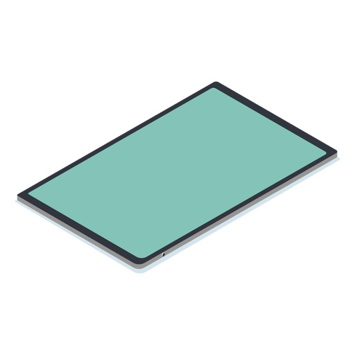 Tablet isometric PNG Design