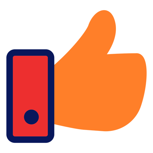 Thumbs up icon PNG Design