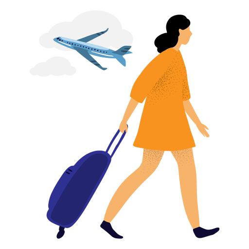 travelling woman textured transparent png svg vector file transparent png svg vector file