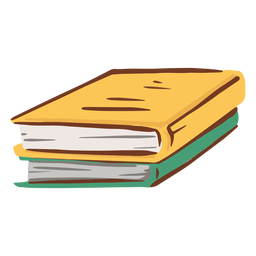 Dois livros simples apartamento Desenho PNG