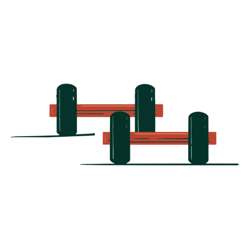 Two weights hand drawn PNG Design