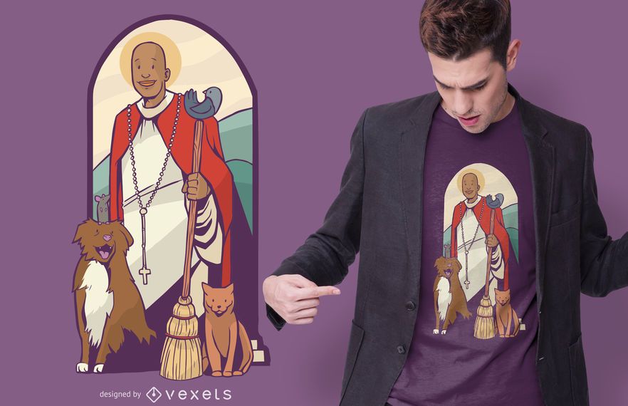 St. Martin de Porres T-shirt Design St. Martin de Porres T-shirt Design