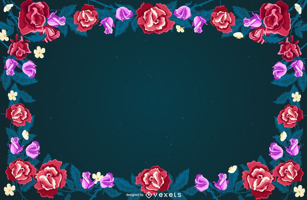 Design de fundo floral