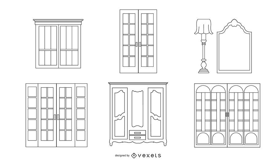 French Architecture Line Object Pack French Architecture Line Object Pack
