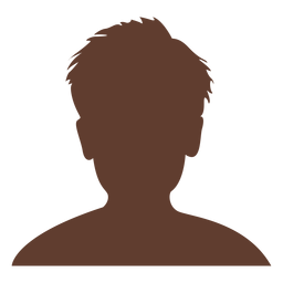Avatar anônimo de menino cabelo curto selvagem Desenho PNG