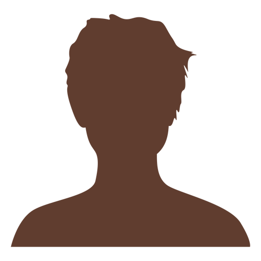 Anonymous avatar boy tousled hair PNG Design