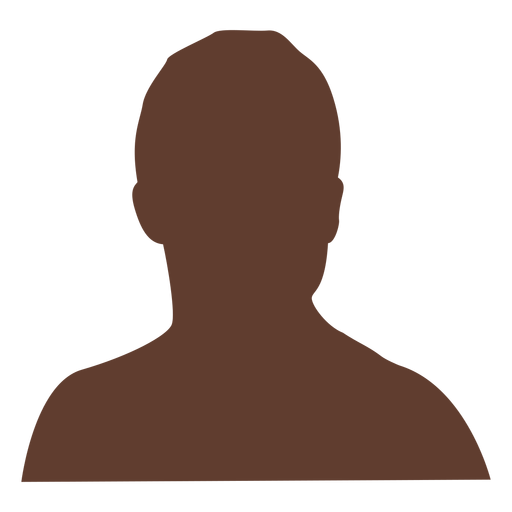 Anonymous avatar man short hair PNG Design