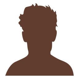 Homem avatar anônimo cabelo curto selvagem Desenho PNG