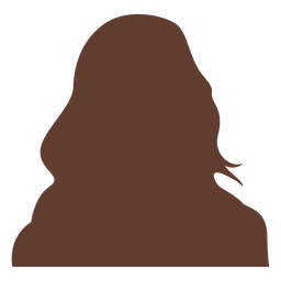 Cabelo comprido de mulher avatar anônimo Desenho PNG