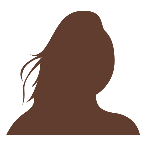 Anonyme Avatar Frau lange wilde Haare PNG-Design