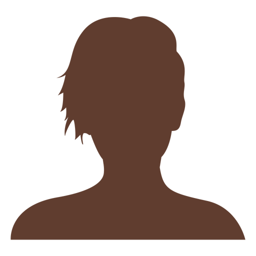 Anonyme Avatar Frau kurze Haare PNG-Design