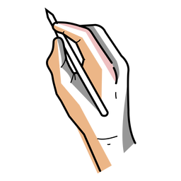 Künstlerhandstiftstrich PNG-Design