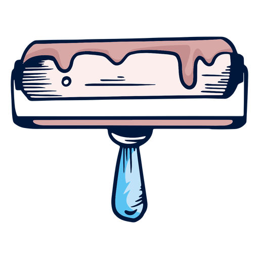 Trazo de rodillo de pintura del artista Descargar PNG/SVG transparente