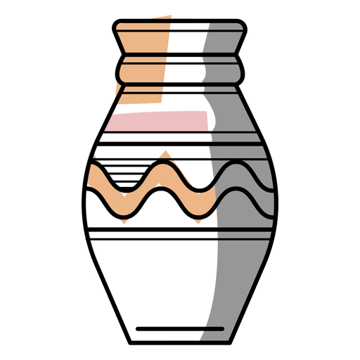 Artist vase stroke PNG Design