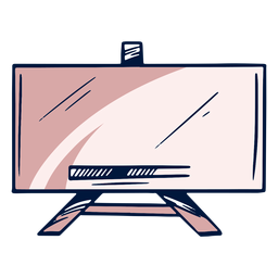 Artist wide easel stroke PNG Design