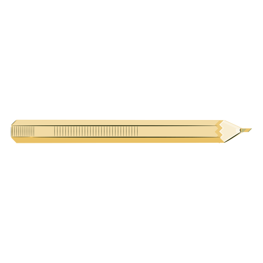 Artist yellow pencil color PNG Design