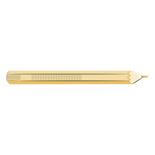 K?nstler gelbe Bleistiftfarbe PNG-Design
