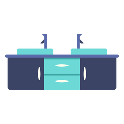 Gabinete de banheiro plano Desenho PNG