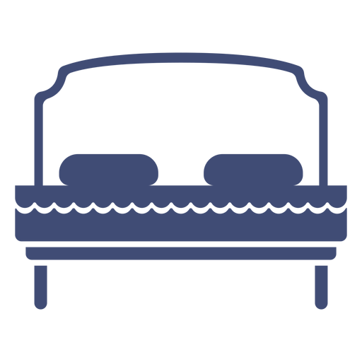 Muebles de cama monocromo Diseño PNG