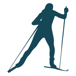 Esporte de silhueta biatlo Desenho PNG