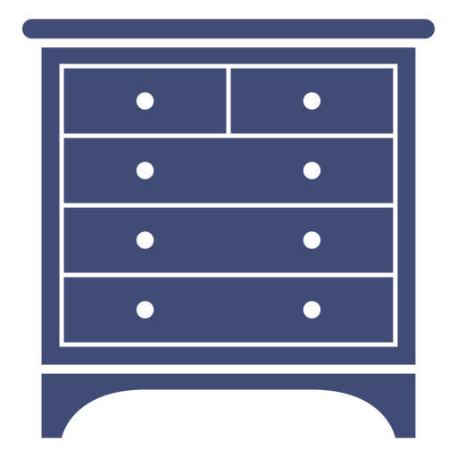 Mobiliário de gabinete monocromático Desenho PNG