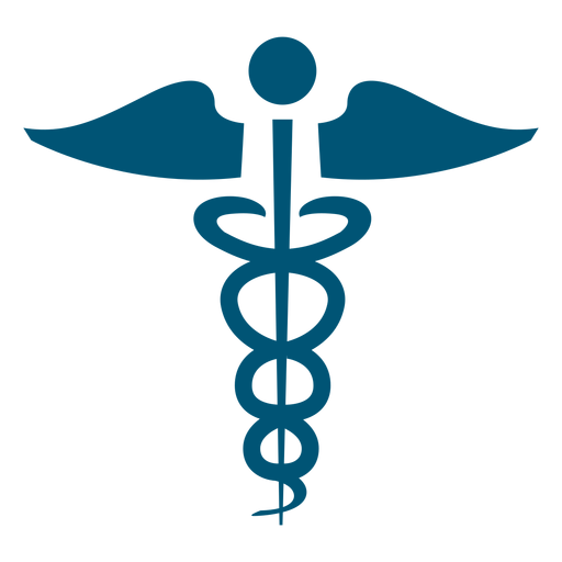 Caduceu monocromático simples Desenho PNG