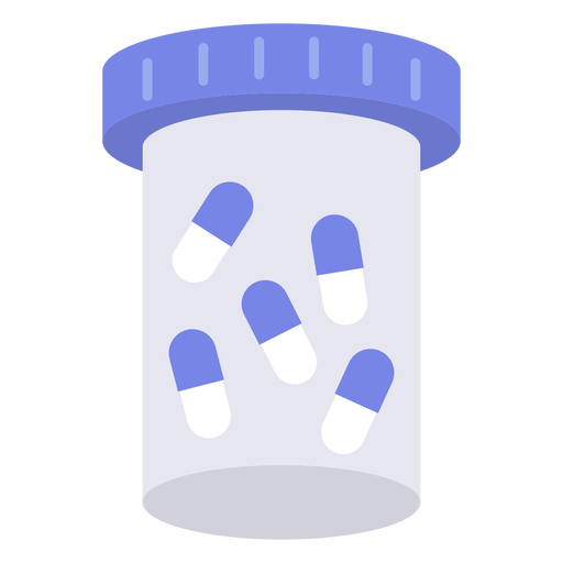 Download Capsules pills container flat - Transparent PNG & SVG vector file