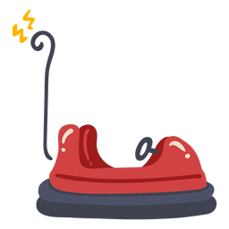 Color de dodgem de carnaval Diseño PNG