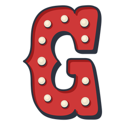 Carnaval letra g color Diseño PNG
