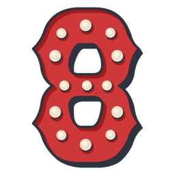 Carnaval número oito cor Desenho PNG