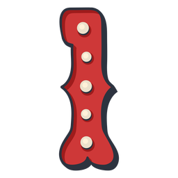 Carnaval número um cor Desenho PNG