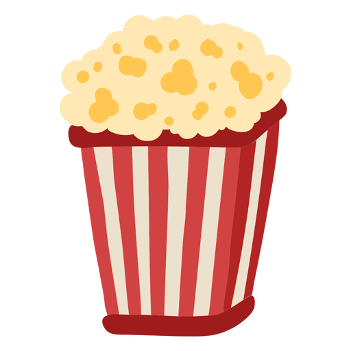 Carnival popcorn color PNG Design