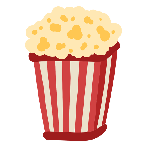 Karneval Popcorn Farbe PNG-Design