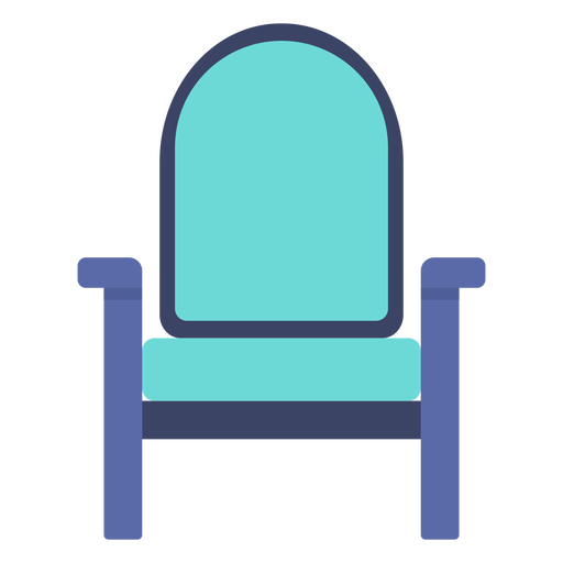 Möbel Sessel flach PNG-Design
