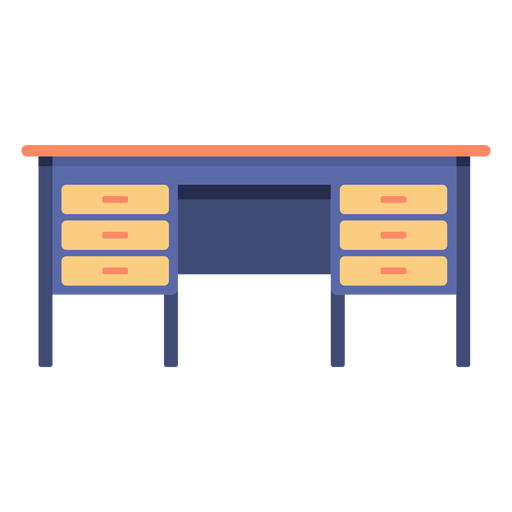 Furniture desk flat PNG Design